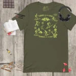 Unisex ski touring t-shirt with Uphill for the View graphic